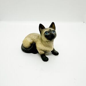 Vintage Porcelain Lefton Siamese Cat Kitten Figurine